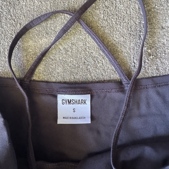 Black Gymshark Strappy Crop Cami Tank Size S - Picture 6 of 7